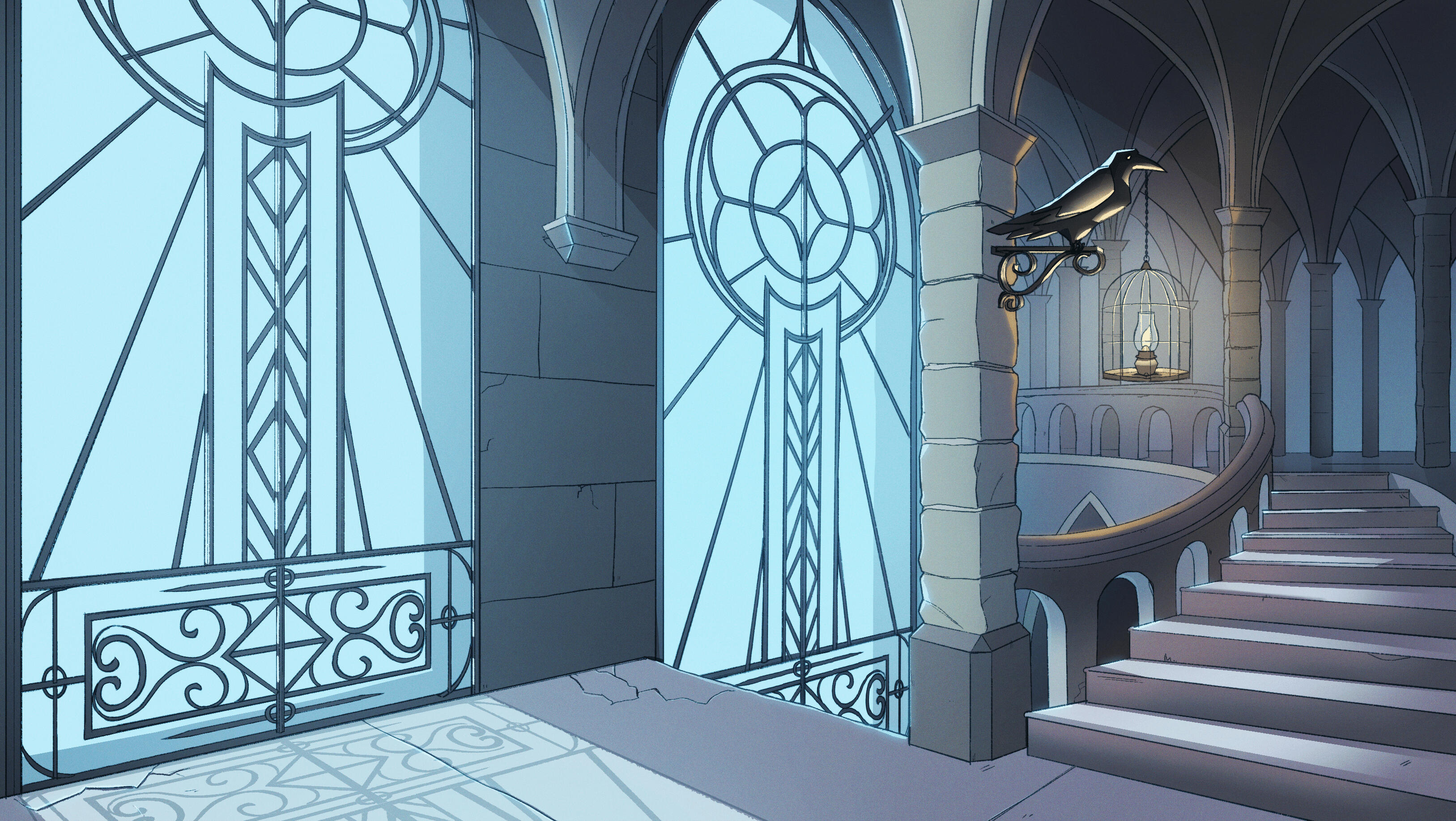 The Lamplight Inn, painted