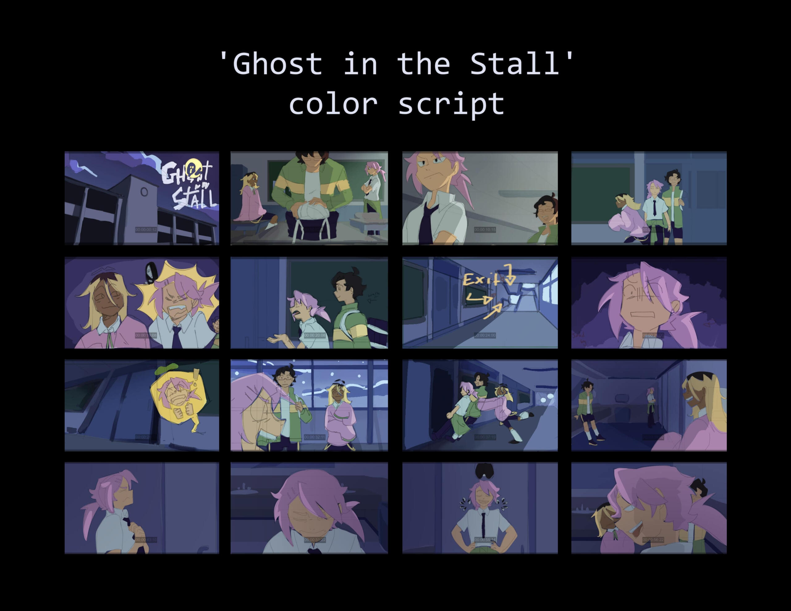 Color Script for Ghost in the Stall